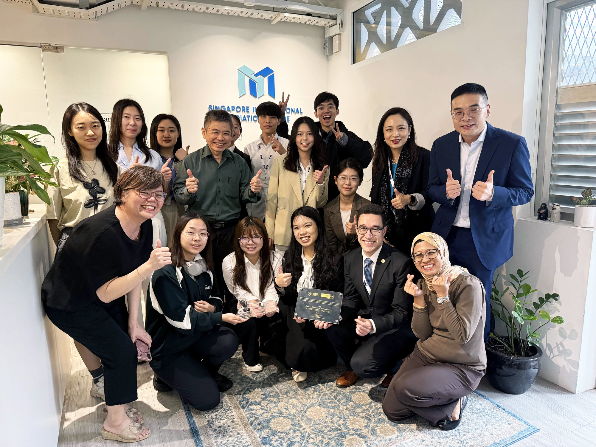 Participants on their learning visit to the Singapore International Mediation Centre (SIMC).
