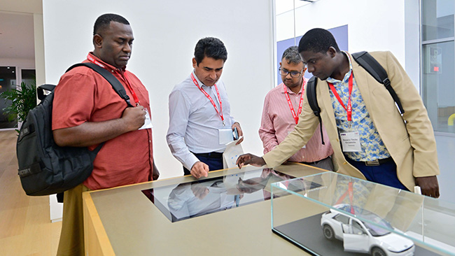 Participants explored highly modular and automated production systems at the Hyundai Motor Group Innovation Center Singapore (HMGICS) with valuable insights into how these technologies are designed to accommodate diverse needs. Photo credit: Ministry of Foreign Affairs, Singapore