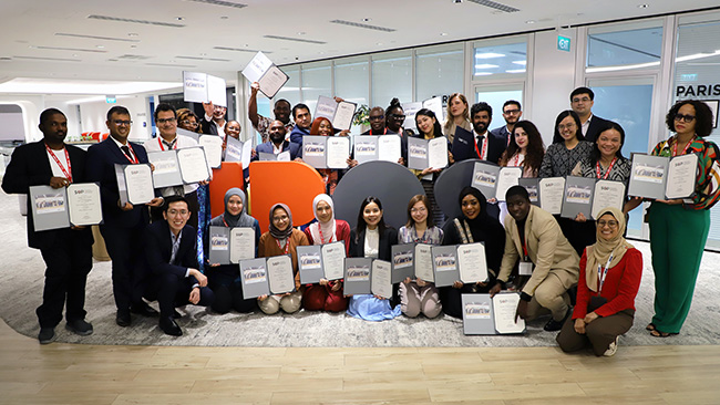 Gratitude and celebratory moments at the certificate presentation ceremony as participants marked the successful completion of the week-long programme.