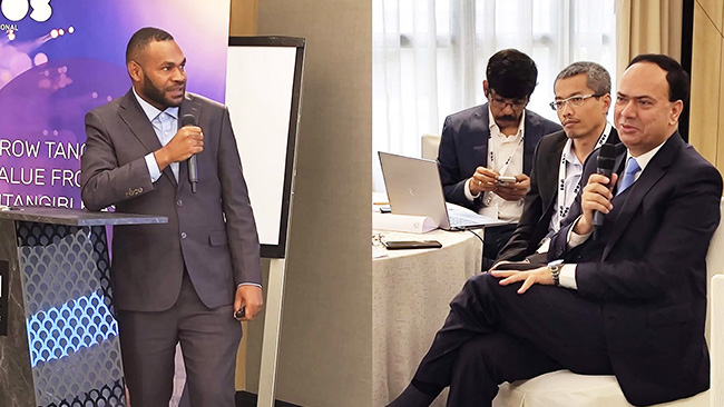 Government representatives sharing their nations' unique approaches to digital governance, sparking cross-border knowledge exchange.
